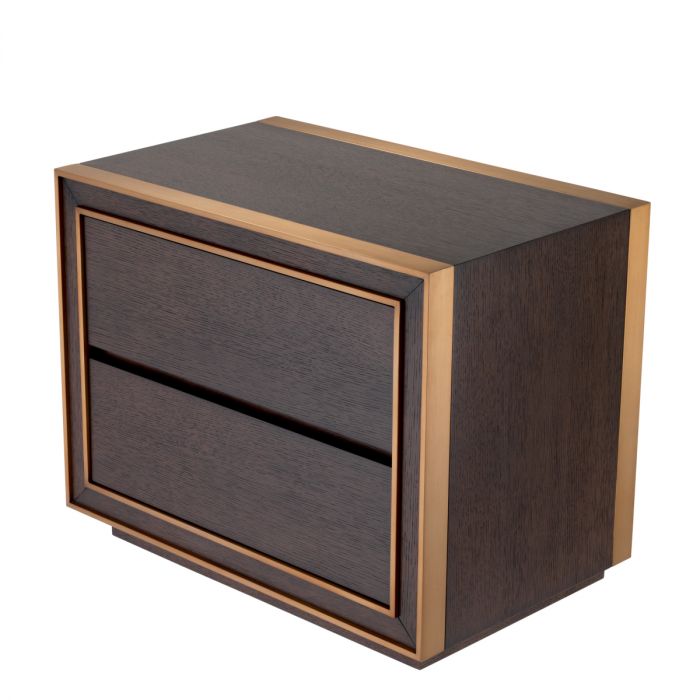 Nightstand Camelot brown oak veneer