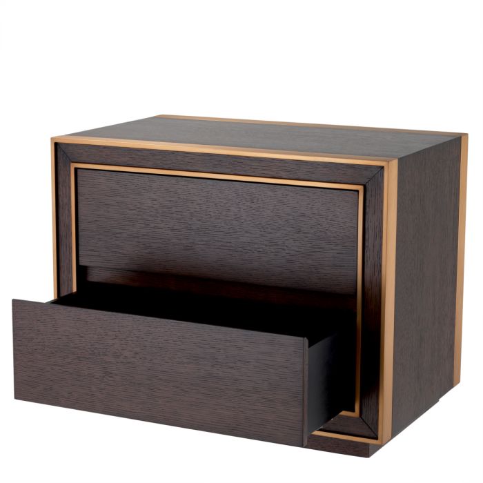Nightstand Camelot brown oak veneer
