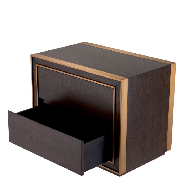 Nightstand Camelot brown oak veneer