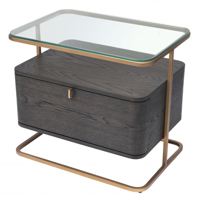 Nightstand Augusto mocha crown oak veneer