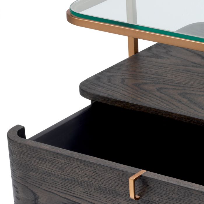 Nightstand Augusto mocha crown oak veneer