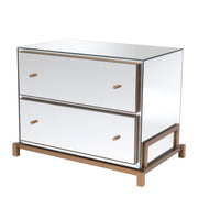 Mirror Glass Bedside Table Clarington | Eichholtzmh.com
