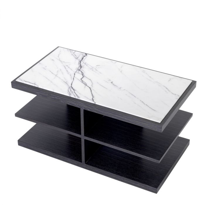 Side Table Miguel charcoal grey oak veneer