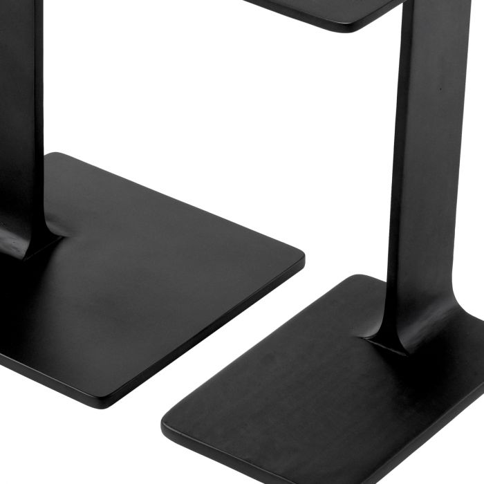 Side Table Smart black finish set of 2