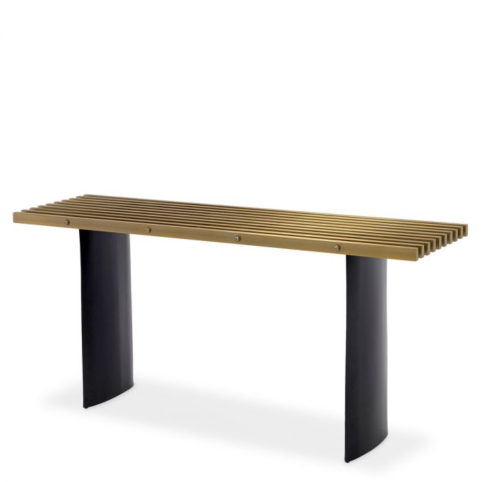 Console Table Vauclair brushed brass finish