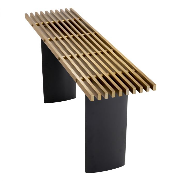 Console Table Vauclair brushed brass finish