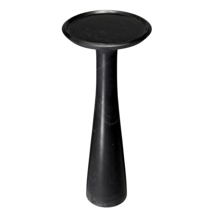 Side Table Pompano high honed black marble