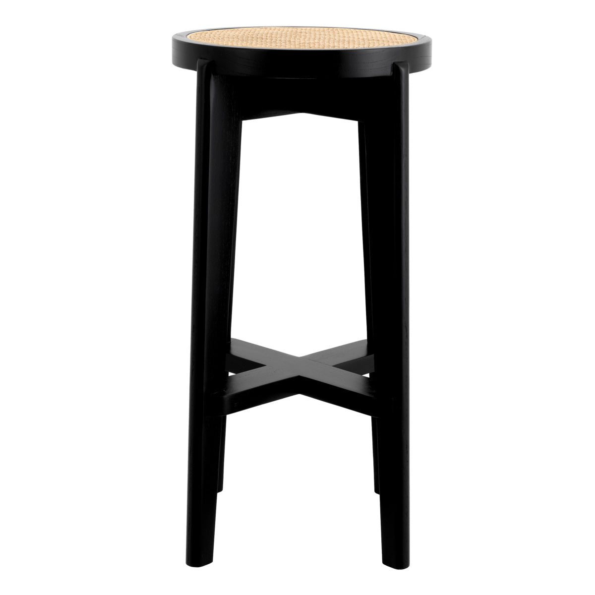 Black Rattan Bar Stool Dareau | Eichholtzmh.com