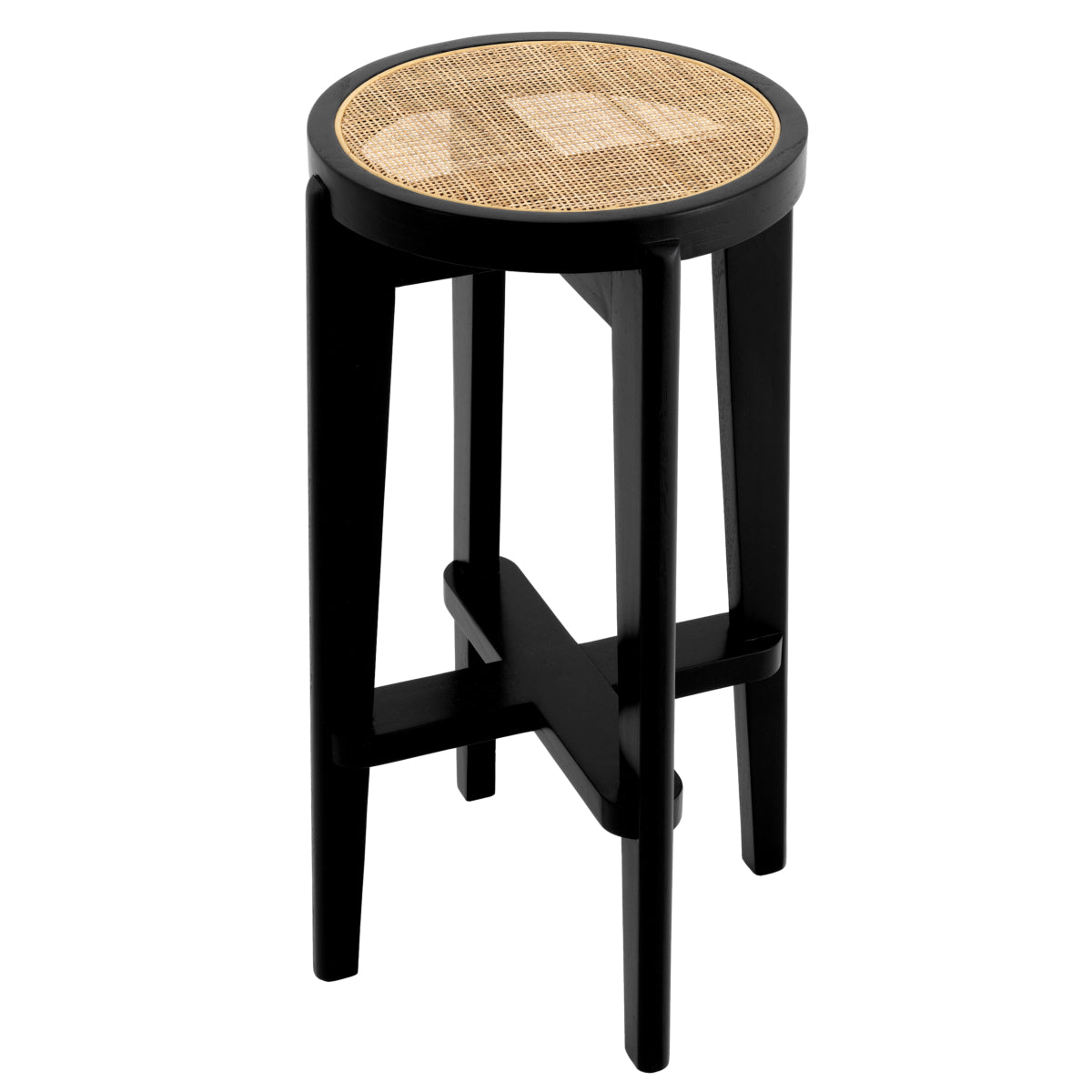 Black Rattan Bar Stool Dareau | Eichholtzmh.com