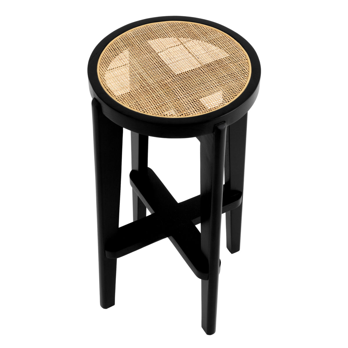 Black Rattan Bar Stool Dareau | Eichholtzmh.com