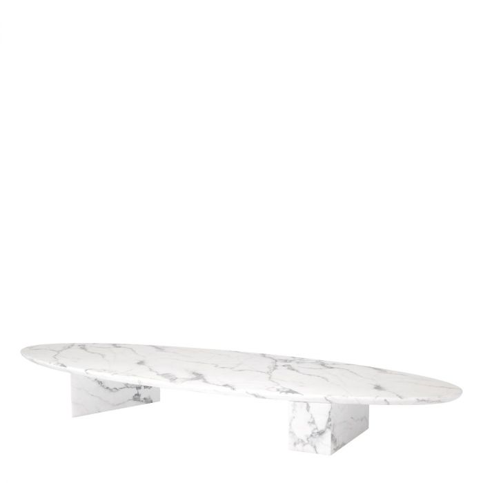 Coffee Table Aurore white faux marble