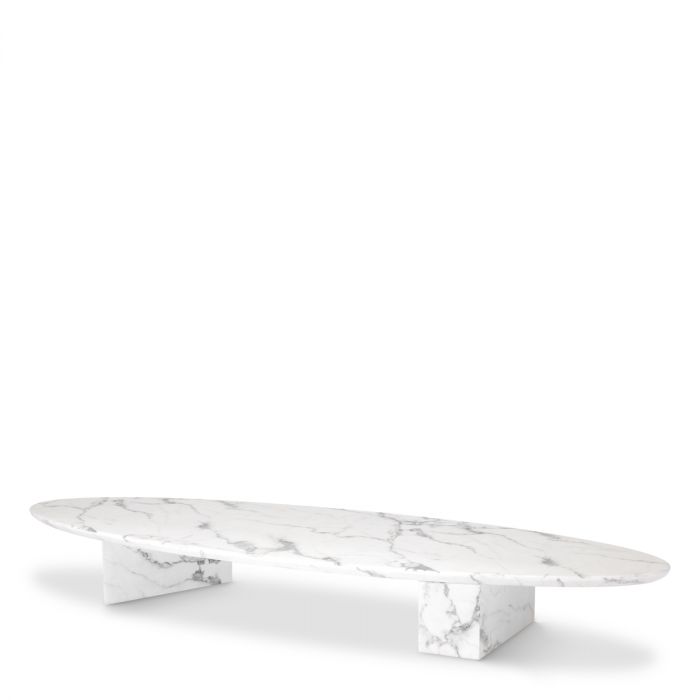 Coffee Table Aurore white faux marble