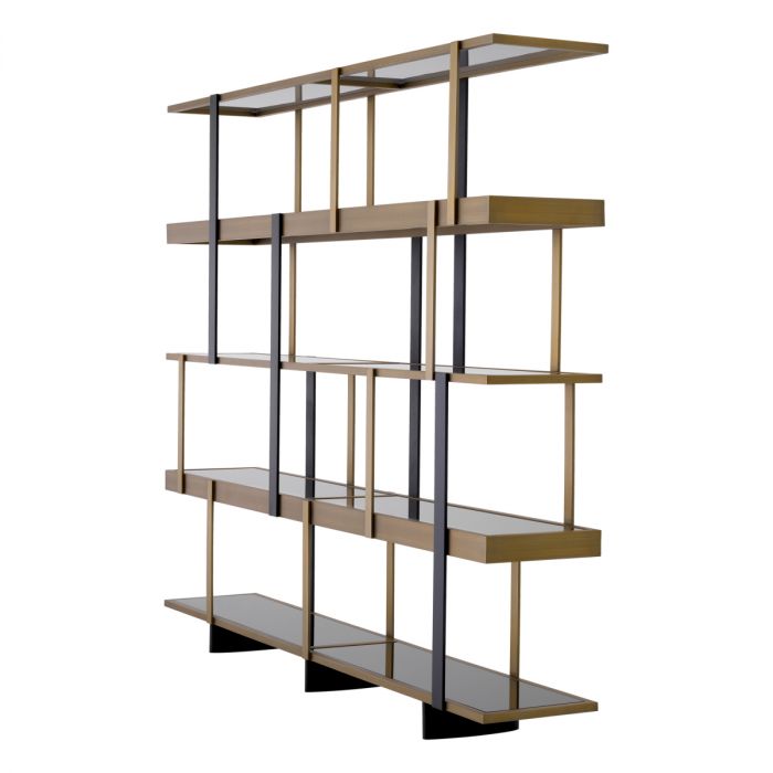 Cabinet Mercure brushed brass finish