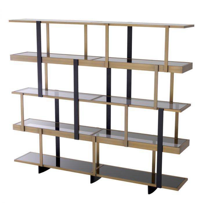 Cabinet Mercure brushed brass finish