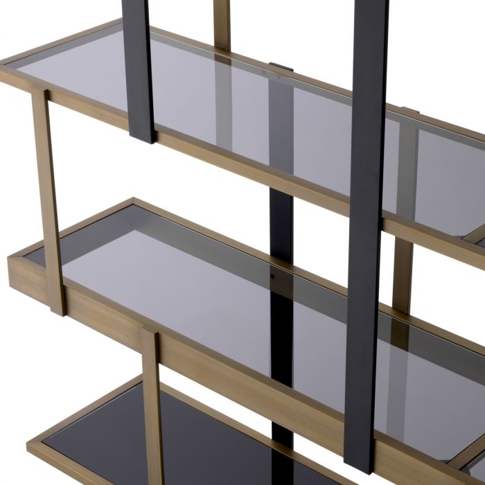 Cabinet Mercure brushed brass finish