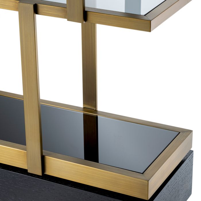Cabinet Nesto brushed brass finish
