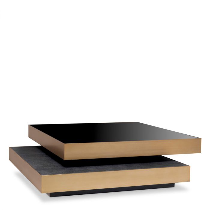 Coffee Table Shelton brushed brass finish
