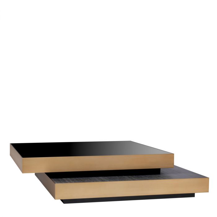 Coffee Table Shelton brushed brass finish