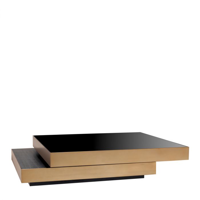 Coffee Table Shelton brushed brass finish