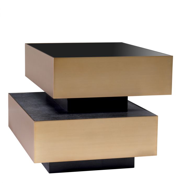 Side Table Shelton brushed brass finish