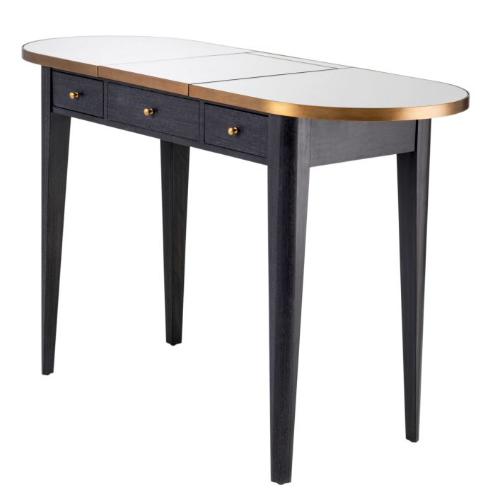 Dressing Table Toulouse charcoal grey oak veneer
