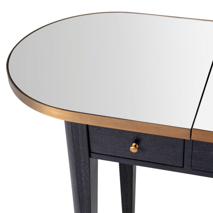 Dressing Table Toulouse charcoal grey oak veneer