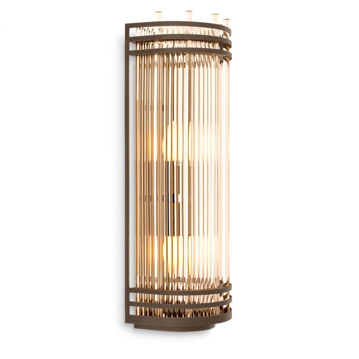 Wall Lamp Gulf L bronze highlight finish