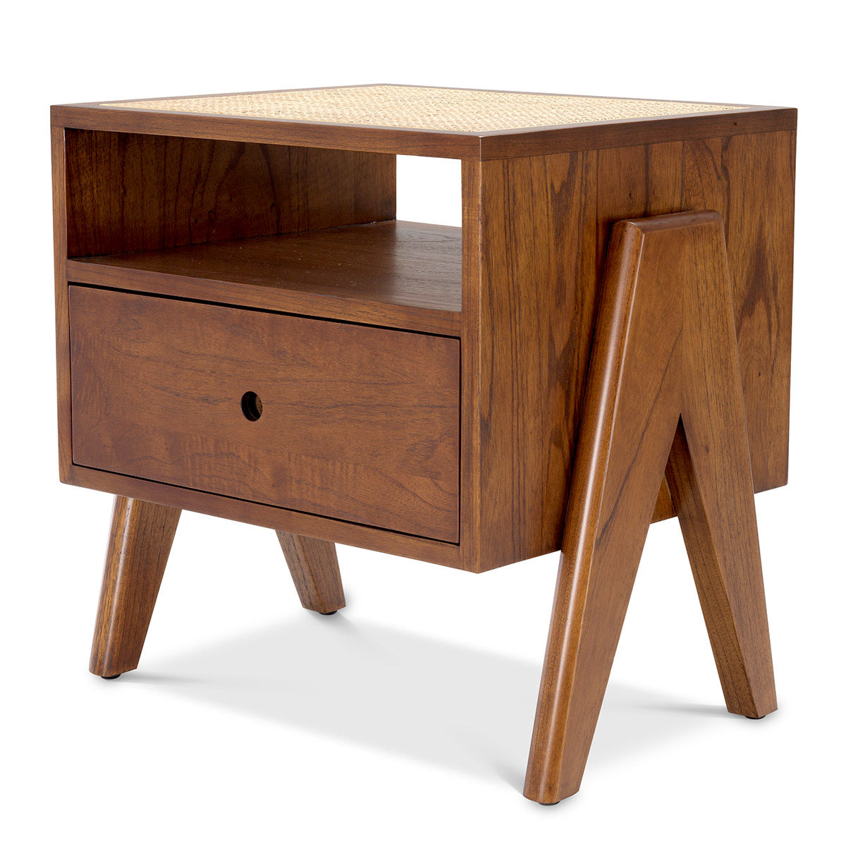 Rattan V-Legged Bedside Table Latour | Eichholtzmh.com