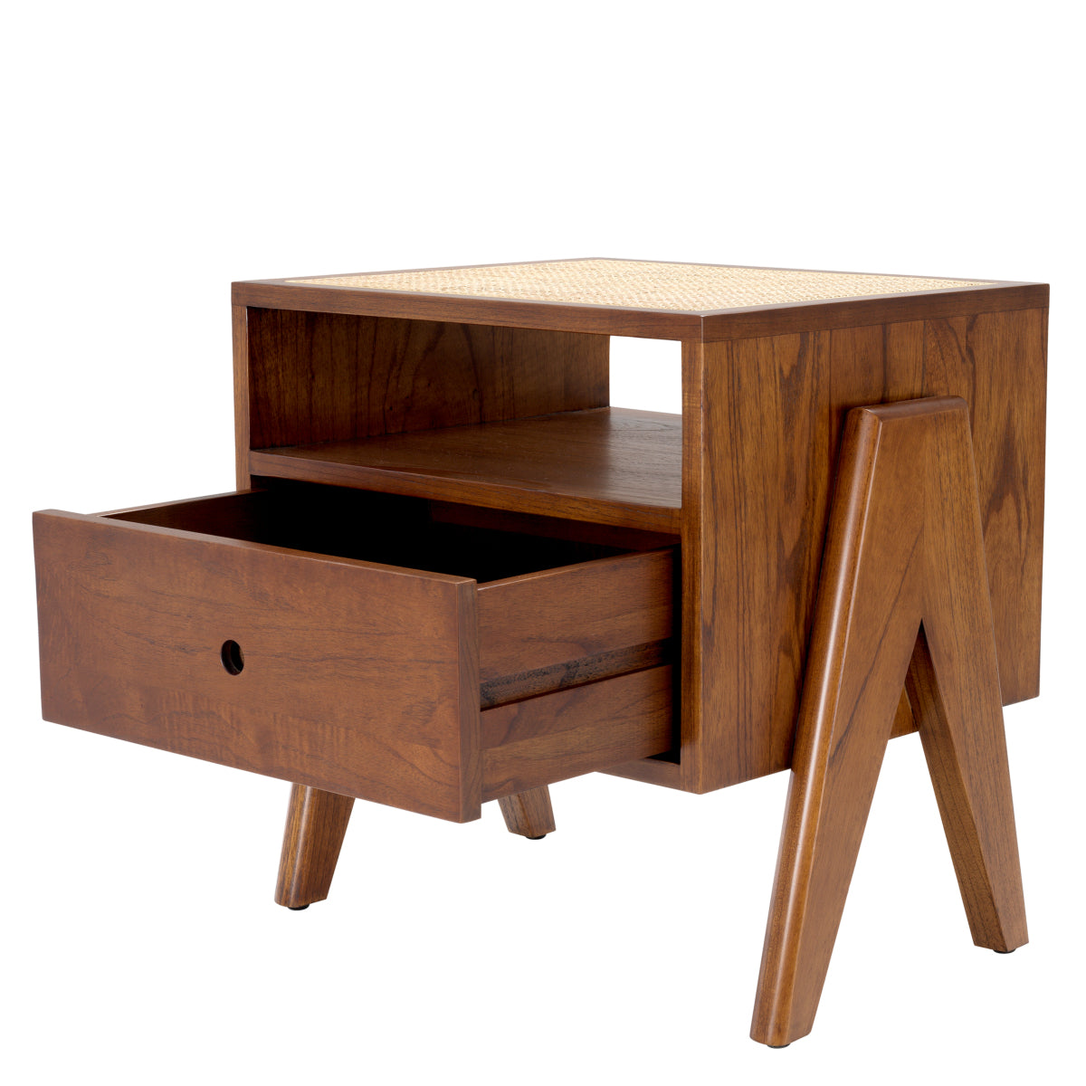 Rattan V-Legged Bedside Table Latour | Eichholtzmh.com