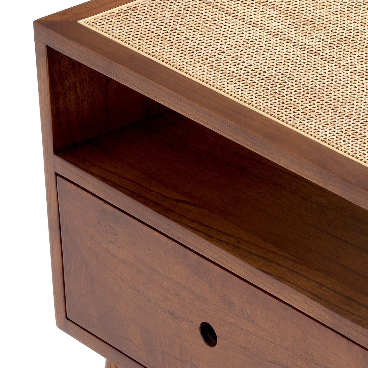 Rattan V-Legged Bedside Table Latour | Eichholtzmh.com