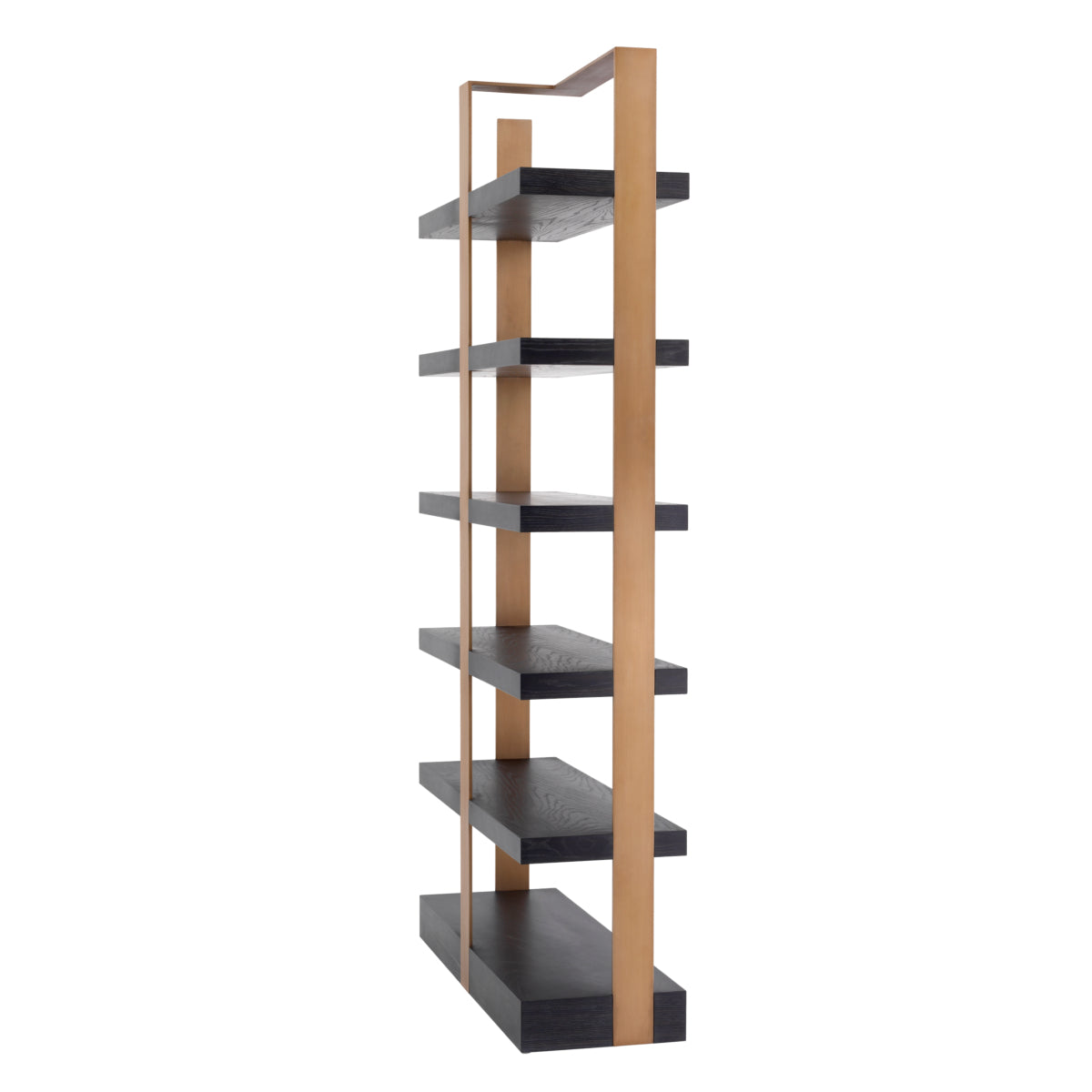 Brushed Brass Metal Framed Bookcase Geo | Eichholtzmh.com