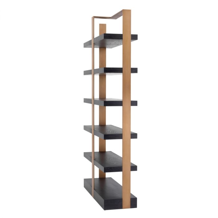 Cabinet Geo charcoal grey crown oak ven br brass