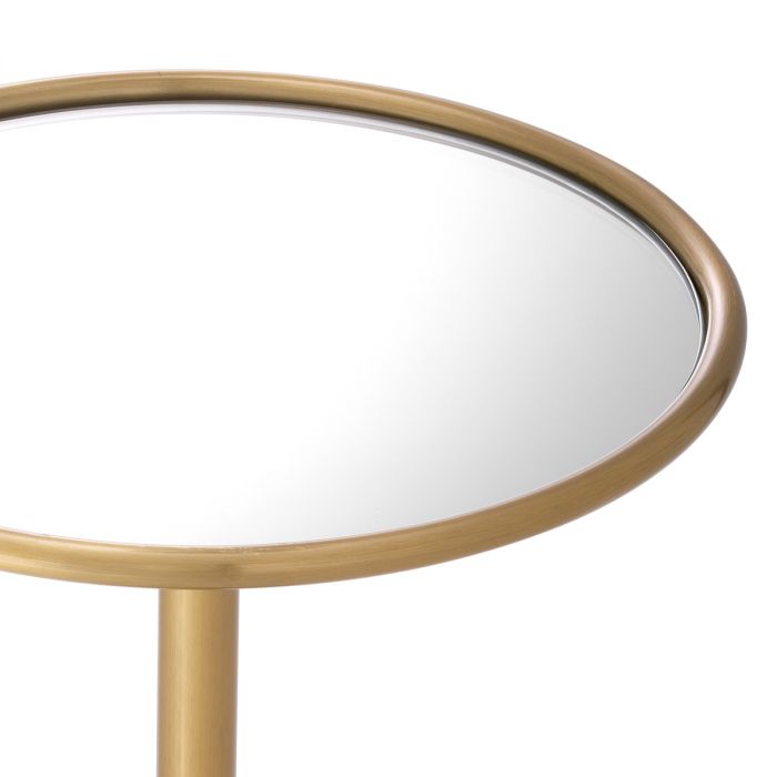 Side Table Narciso brushed brass finish