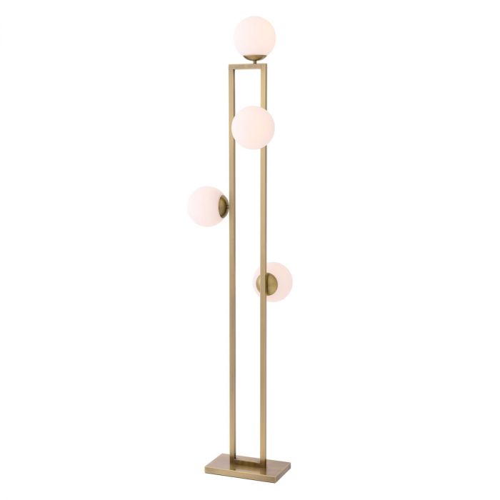 Floor Lamp Pascal light brushed brass finish