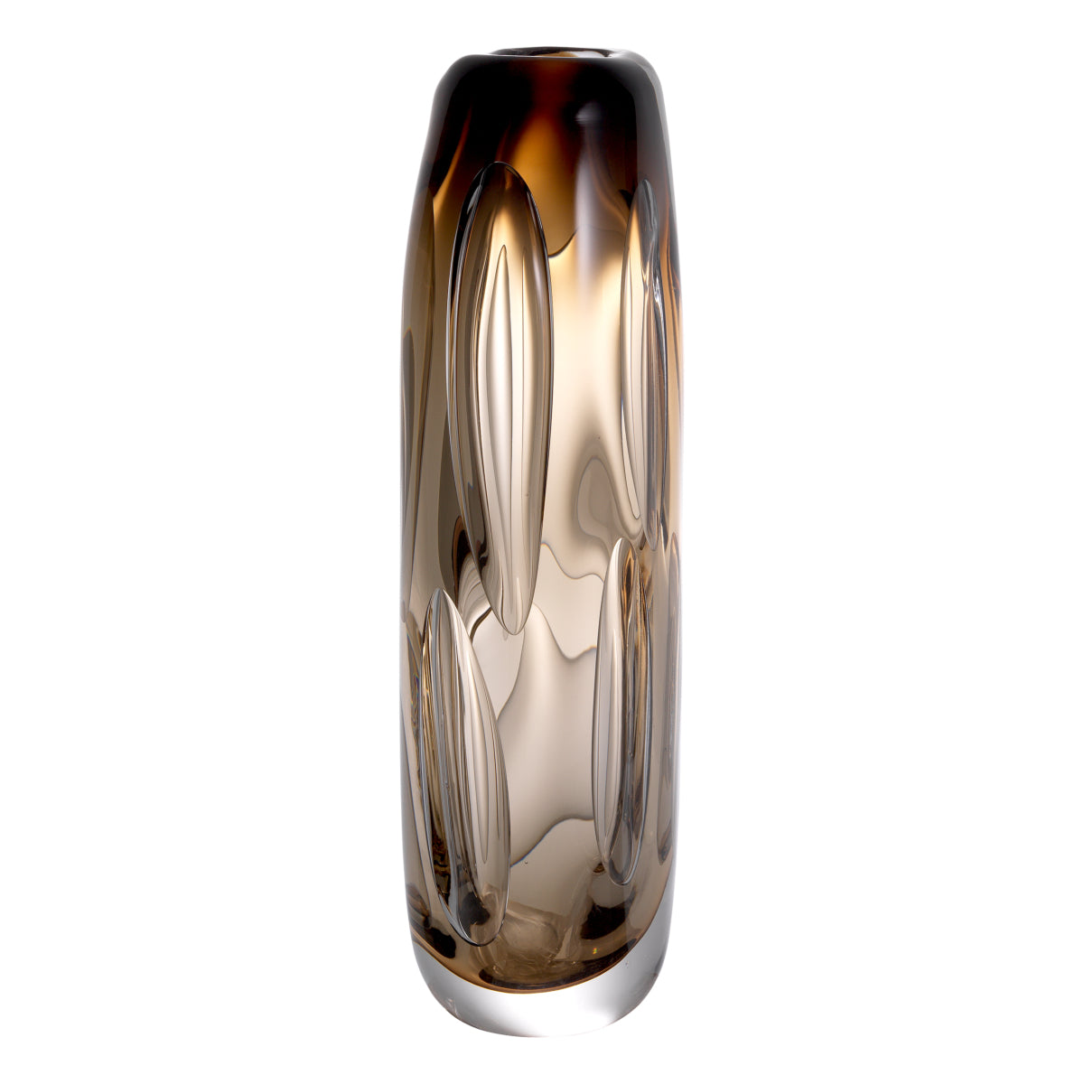 Brown Handblown Glass Vase L Sianni | Eichholtzmh.com