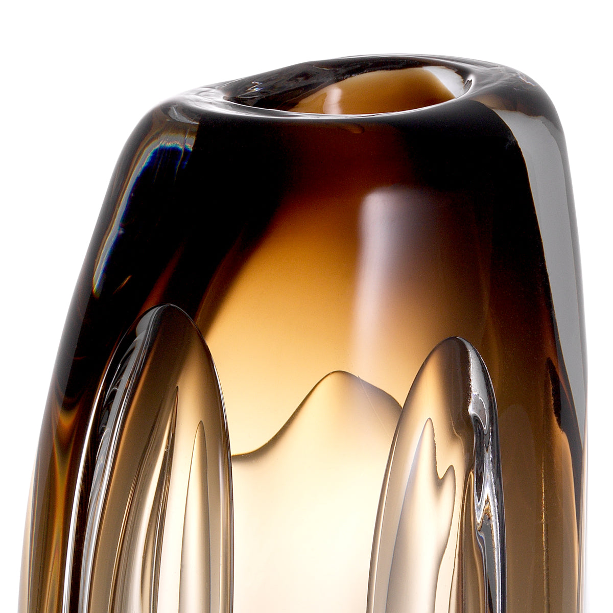 Brown Handblown Glass Vase L Sianni | Eichholtzmh.com