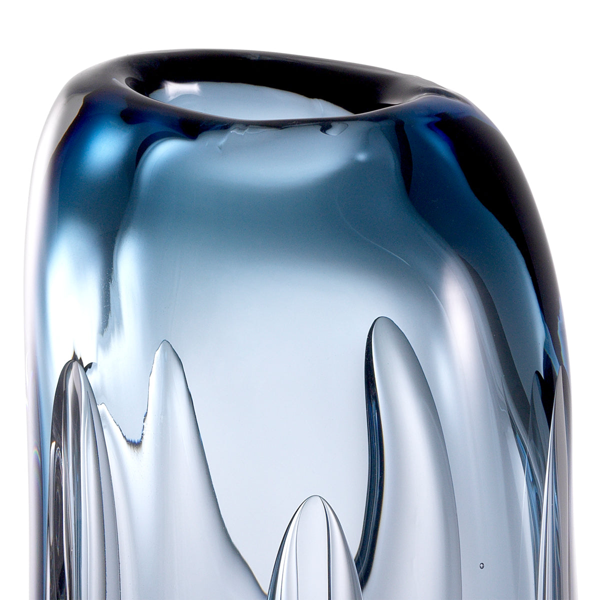 Blue Handblown Glass Vase M Sianni | Eichholtzmh.com