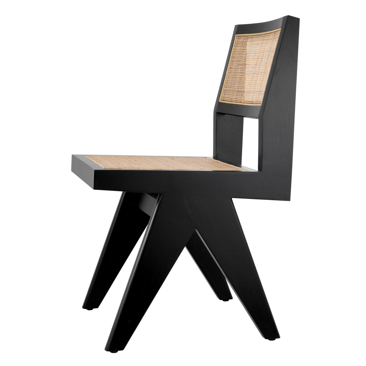 Black Wood Framed Dining Chair Niclas | Eichholtzmh.com 