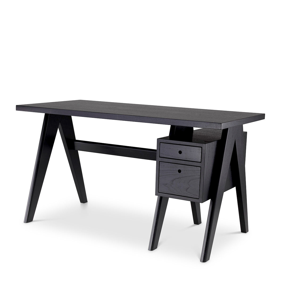 Black Wooden X-Leg Desk Jullien