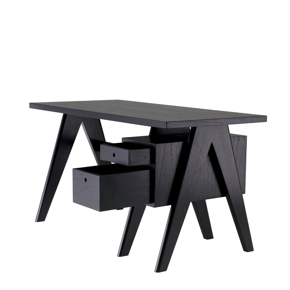 Black Wooden X-Leg Desk Jullien