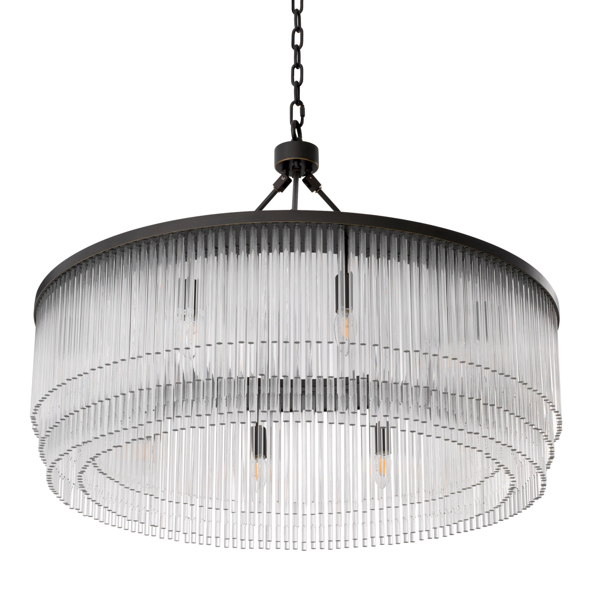 Glass Layered Chandelier L Hector | Eichholtzmh.com