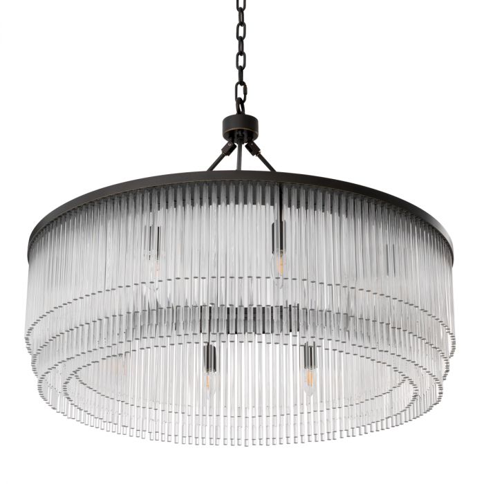 Chandelier Hector L bronze highlight finish