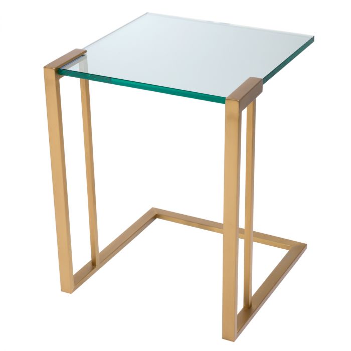 Side Table Perry brushed brass finish