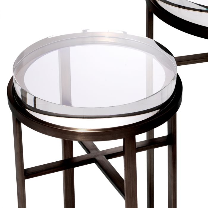 Side Table Hoxton bronze finish set of 2