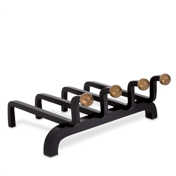 Andiron Brinon vintage brass finish