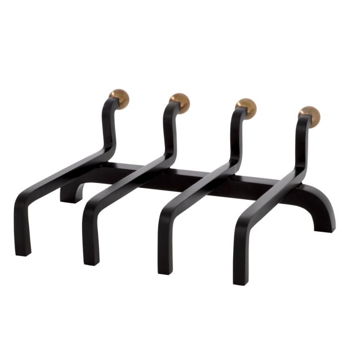 Andiron Brinon vintage brass finish