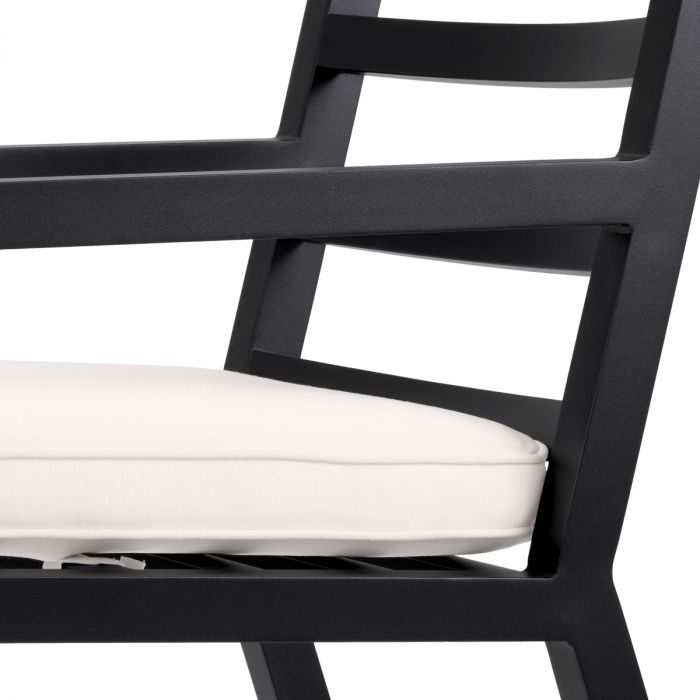 Outdoor Dining Chair Delta black sunbrella canvas