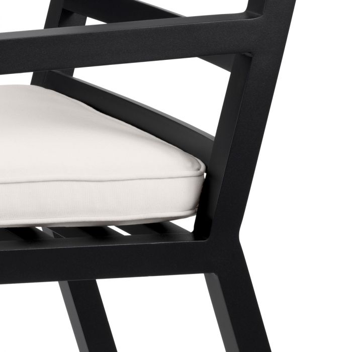 Outdoor Dining Chair Delta black sunbrella canvas
