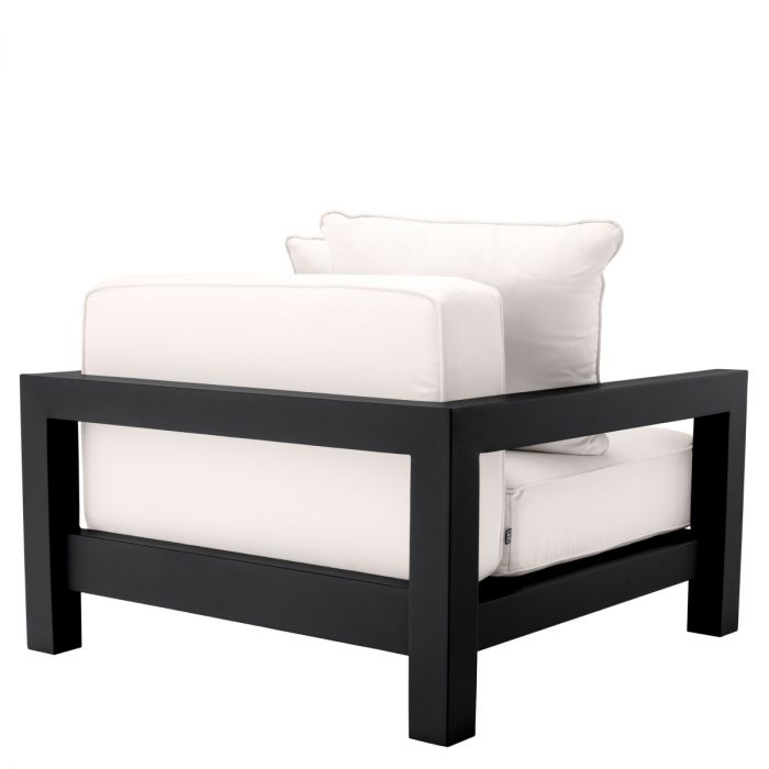 Outdoor Chair Cap-Antibes black sunbrella canvas