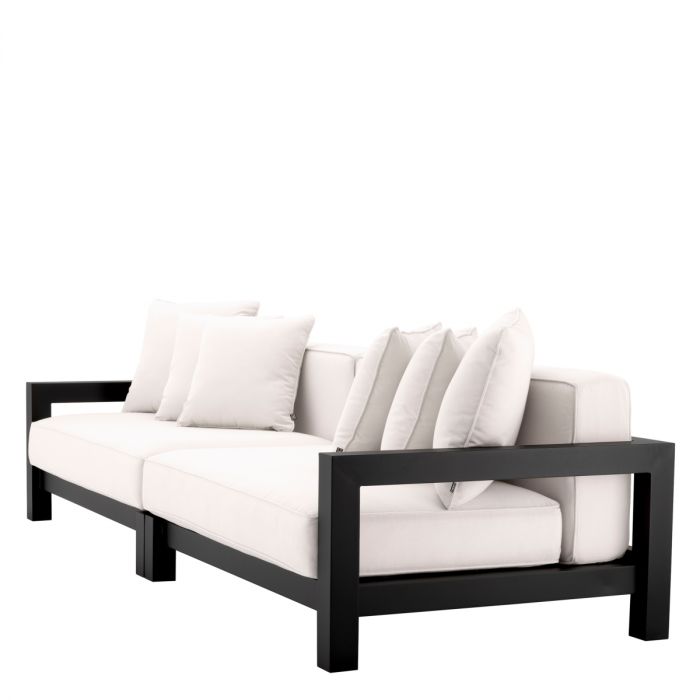 Outdoor Sofa Cap-Antibes black sunbrella canvas